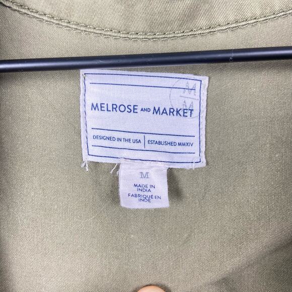 Melrose and Market olive green lightweight button up jacket - Picture 5 of 6